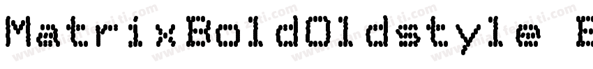 MatrixBoldOldstyle B字体转换
